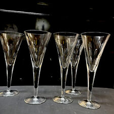 5 Rare Waterford Crystal John Rocha Signature Champagne Flutes picture