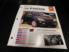 1998 Ford Focus Euro Spec Sheet Brochure Photo Poster picture
