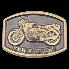 Solid Brass BMW K Series Motorcycle 80s/90s Vintage Belt Buckle picture