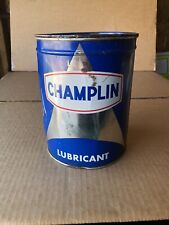 Vintage 1960's CHAMPLIN 5lb Lithium Grease Lubricant 5 picture