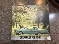 Vintage Original Chevrolet for 1961 Sales Brochure Booklet picture