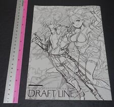 Saori Toyota The Legend of the Legendary Heroes Character Art Book Draft Line picture