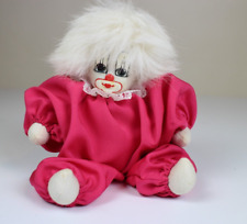 Vintage Q Tee Clown Shelf Sitter Hand Painted Hand Made Pink White Hair picture