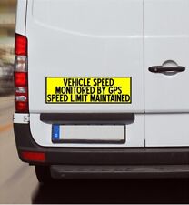 Vehicle Speed Monitored GPS YELLOW limit maintained SET 50 16