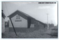 c1963 Cri&p Farmington Iowa IA Railroad Train Depot Station RPPC Photo Postcard picture