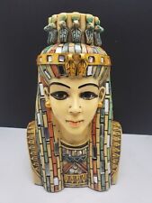 Queen Cleopatra Goddess Of Ancient Egypt. Egyptian Bust Figurine  picture