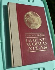 Great World Atlas 1963 First Edition Reader's Digest Hardcover World Map EUC picture