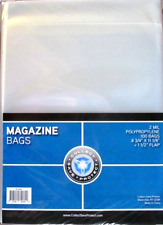 100 Sleeves Magazine Plastic Protector Storage Bags 8 3/4