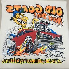 Vintage 65,66,67,68 Pontiac GTO Hot Rod Iron On T Shirt Transfer Old Goats picture