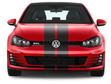 DOUBLE BAND GLOSSY BLACK STRIPE RACING STICKER STICKER BD548 picture