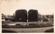 Pons Charente-Maritime France, Public Gardens, Vintage RPPC Real Photo Postcard picture