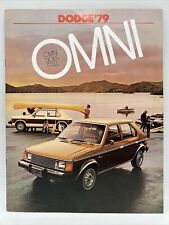 1979 DODGE OMNI Auto Dealer Car Sales Brochure Options Equipment Specifications picture