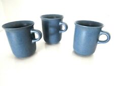 Dansk Mesa Sky Blue Coffee Mug Portugal Handle Set of 3 picture