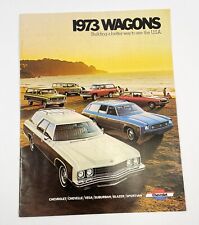 1973 Chevrolet Wagons Caprice Chevelle Suburban Stationwagon sales brochure picture