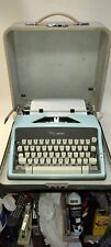 Olympia SM7 Portable Blue Deluxe Typewriter W/Case  WORKING picture