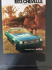 1973 Chevrolet Chevelle  Dealer Showroom Sales Brochure Original printing 1972 picture