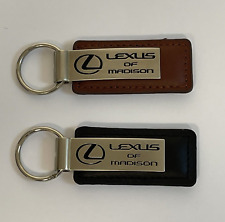 LEXUS OF MADISON Keychain - Set of Two Brown & Black Metal/Leather picture