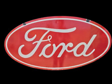 PORCELIAN FORD ENAMEL SIGN SIZE 40X20 INCHES DOUBLE SIDED picture