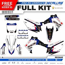 HONDA CRF450 2013 -2016 CRF250 2014 - 2017  MX Graphics Decals Stickers Decallab picture