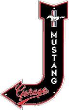 Ford Mustang Pony Logo Black Embossed 18