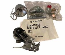Vintage Sanyo Dynapower Bicycle Headlight Head Tail Light Set NH-050SBE UNUSED picture
