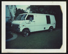 FOUND PHOTO Color Polaroid of Ford Econoline Van with Window 1970s Snapshot VTG picture