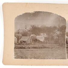 Plymouth Connecticut Buildings Stereoview c1902 Church Barn House Photo A1877 picture