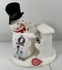 HALLMARK 2023 SING A LONG  PIANO PLAYING  SNOWMAN PLUSHY SOUND & LIGHT NEW picture