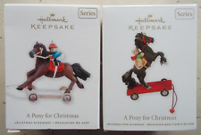 Lot 2 A Pony for Christmas Hallmark Keepsake Ornaments 2010 & 2012 picture