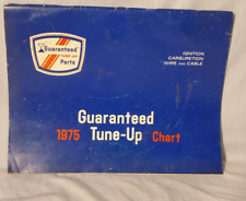 1975 Guaranteed Tune-Up Chart Ignition Carburetor Wire & Cable picture