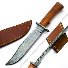 Custom Made Damascus Hunting Knife - Hand Forged Damascus Steel Blade DAM127 picture