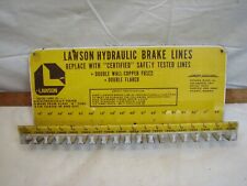 Vintage Lawson Hydraulic Brake Lines Auto Parts Store Rack Ad Hanger  picture