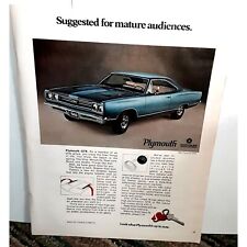 1968 1969 Plymouth GTX Car Vintage Print Ad 60s Original picture