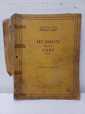 1941 Hudson Built Cars ALL MODELS Numerical Parts Price List Original RARE picture