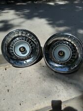 Two (2) OEM 1964 Chrysler Imperial Stainless Wheel Covers~ Hubcaps picture