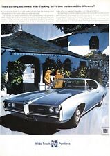 1968 Pontiac LeMans Vintage Print Ad General Motors Wide Track picture