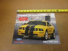 2005 2006 Ford Mustang Performance Packs sales brochure drag racing power picture