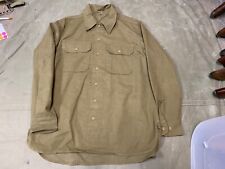 WWII US ARMY M1937 M37 WOOL ENLISTED & NCO COMBAT FIELD SHIRT- XL picture