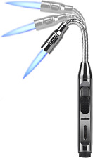 Butane Lighter Torch Long Lighter with Visual Fuel Window Long Flexible picture