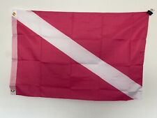 2' X 3'  PINK DIVER DOWN FLAG SCUBA DIVING FLAGS NEW  picture