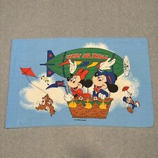 Vintage Disney Mickey Air Mobile Minnie Mouse Standard Pillow Case 80s 90s picture