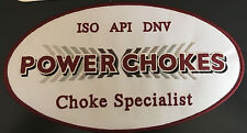 Power Chokes Choke Specialist ISO API DNV OIL FIELD patch jacket size 5-1/8 X 9 picture