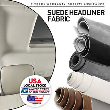 Deluxe Suede Cars Headliner Foam Material Fabric Upholstery Roof Liner Repair picture