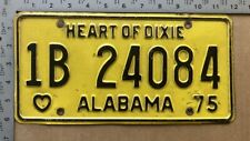 1975 Alabama license plate 1B-24084 YOM DMV Jefferson Ford Chevy Dodge 14923 picture