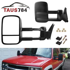 Pair Manual Tow Mirrors for 88-98 Chevy GMC C/K 1500 2500 3500 Pickup Trailer picture