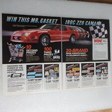 Vintage Print Ad Mr Gasket Co Z28 Camaro Sports Illustrated May 19, 1986 picture