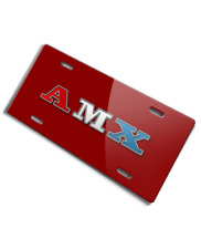 1971 - 1974 AMC AMX Emblem Novelty License Plate - Aluminum - 16 colors Made USA picture