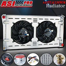 4 Row Radiator Shroud Fan For 1991-1993 Chevy Caprice Buick Roadmaster 5.7L V8 picture