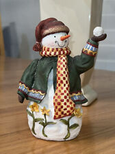 RARE VINTAGE OLD GLORY COLLECTION BOB THE SNOWMAN KAREN HILLARD CROUCH 1999 picture