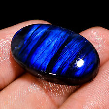 23.60Cts. 100% Natural Blue Labradorite Oval Cabochon Loose Gemstone 25X15X7 MM picture